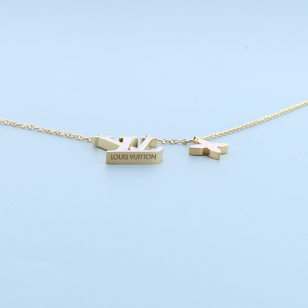Louis Vuitton pink necklace