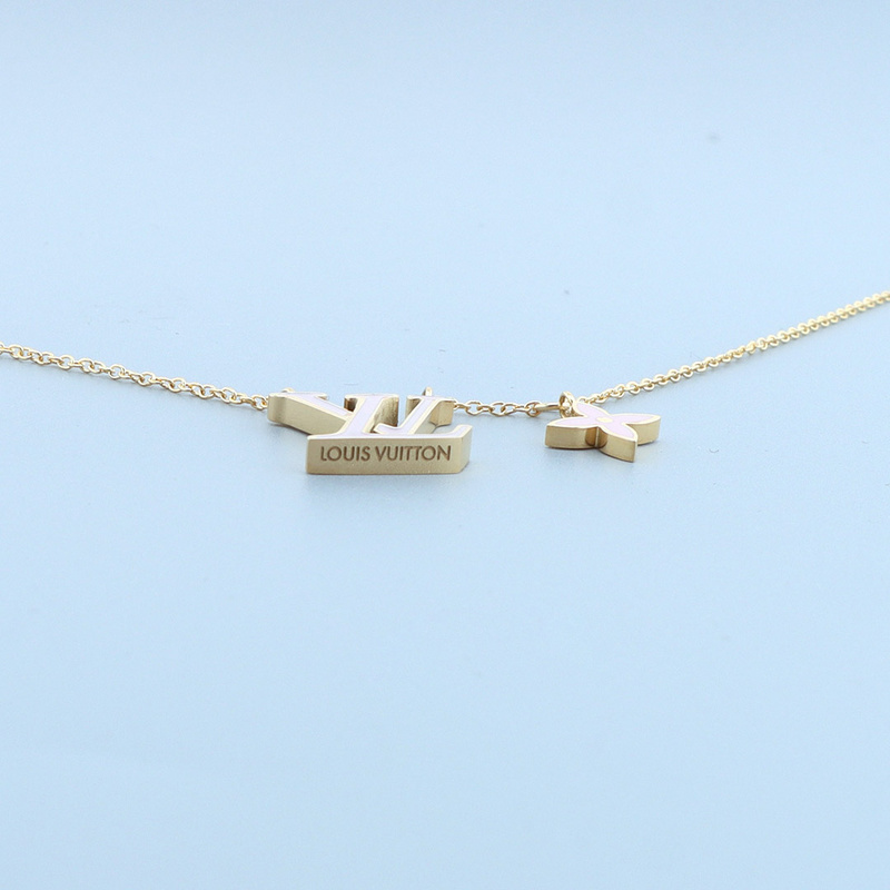 Louis Vuitton pink necklace