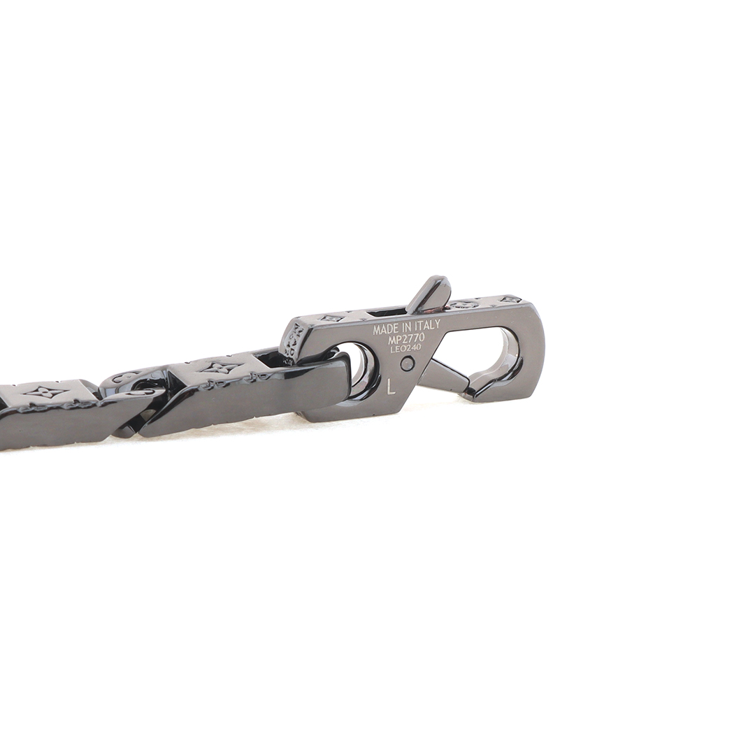 Louis Vuitton Rectangle Chain Bracelet Black