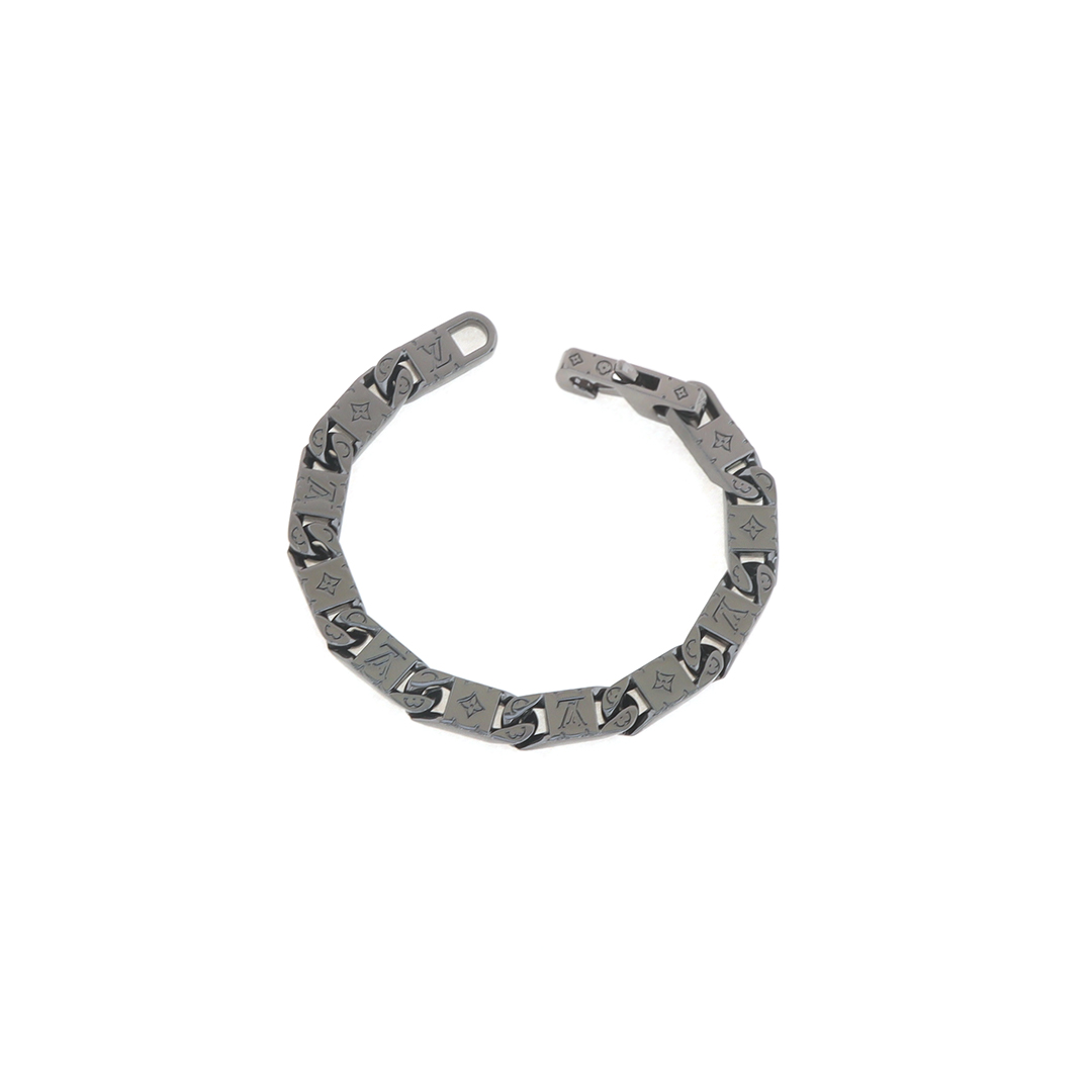 Louis Vuitton Rectangle Chain Bracelet Black