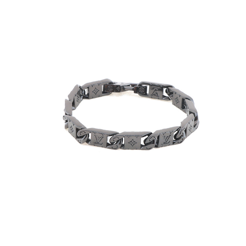 Louis Vuitton Rectangle Chain Bracelet Black