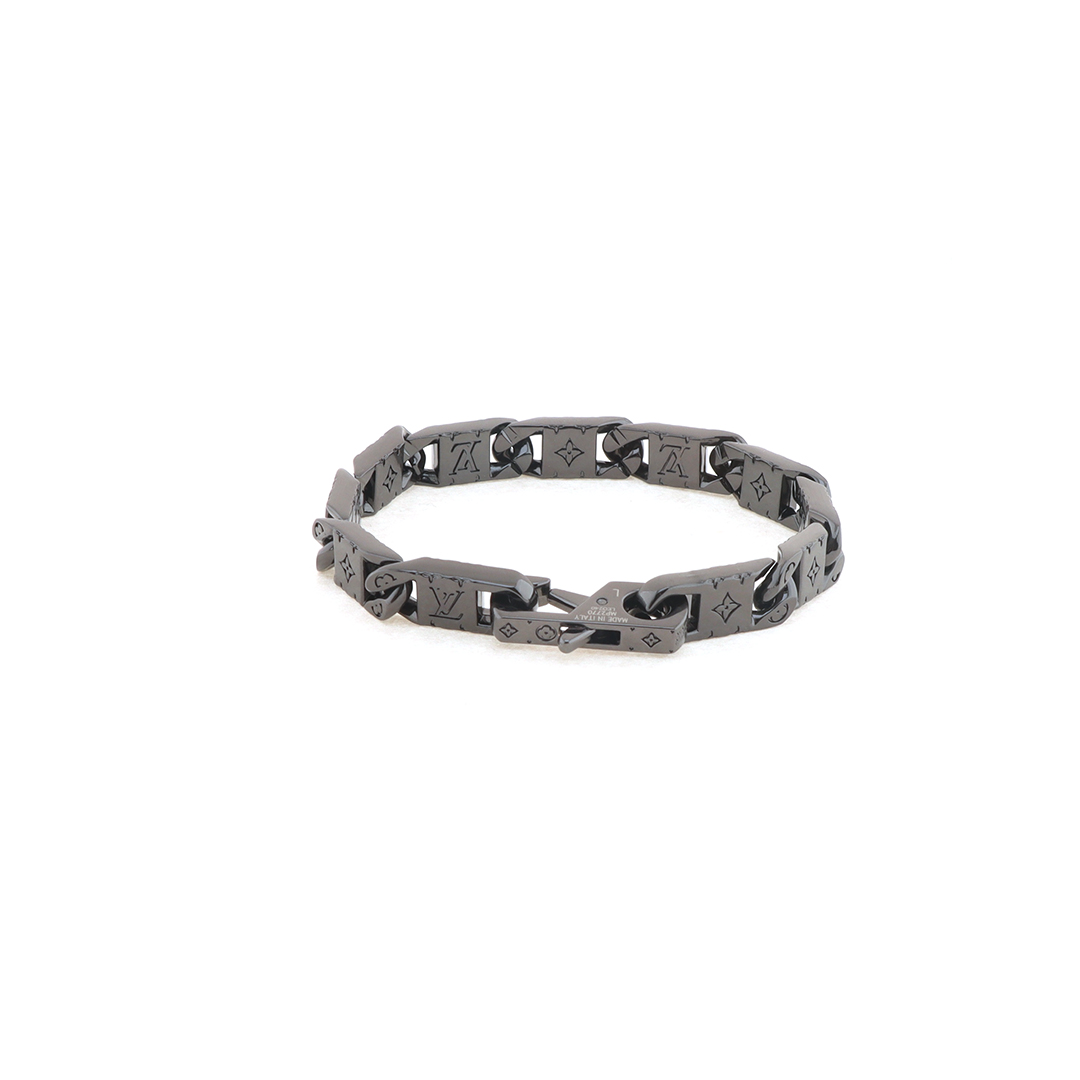 Louis Vuitton Rectangle Chain Bracelet Black