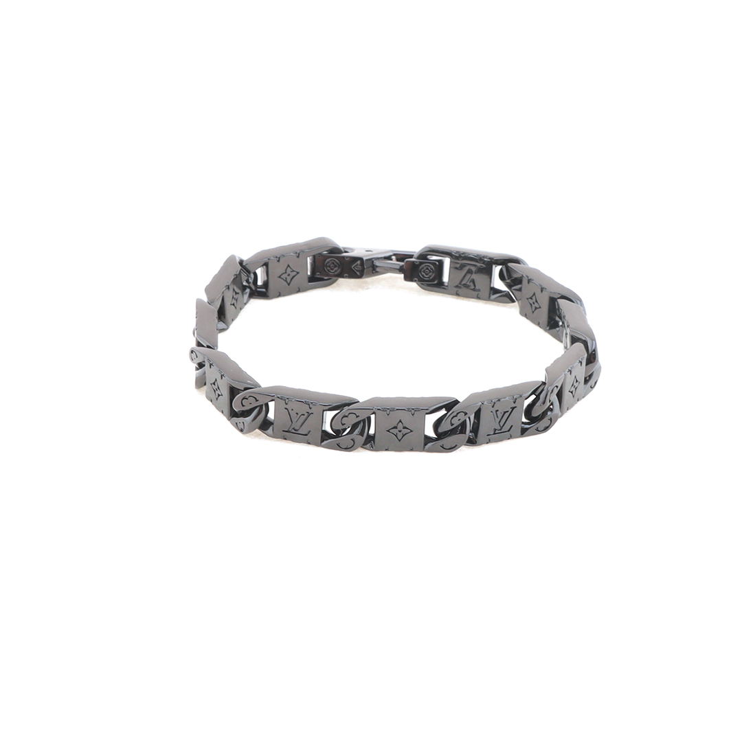 Louis Vuitton Rectangle Chain Bracelet Black