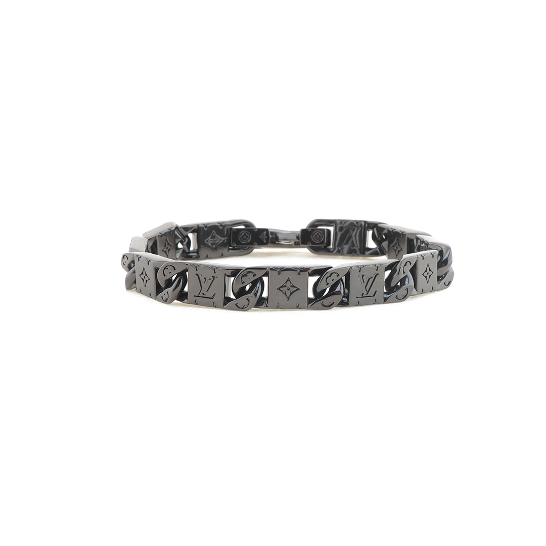 Louis Vuitton Rectangle Chain Bracelet Black