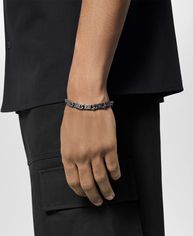 Louis Vuitton Rectangle Chain Bracelet Black