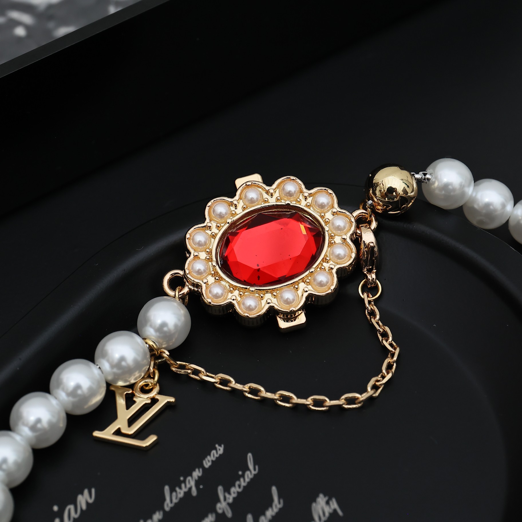 Louis Vuitton Ruby Pearl Necklace