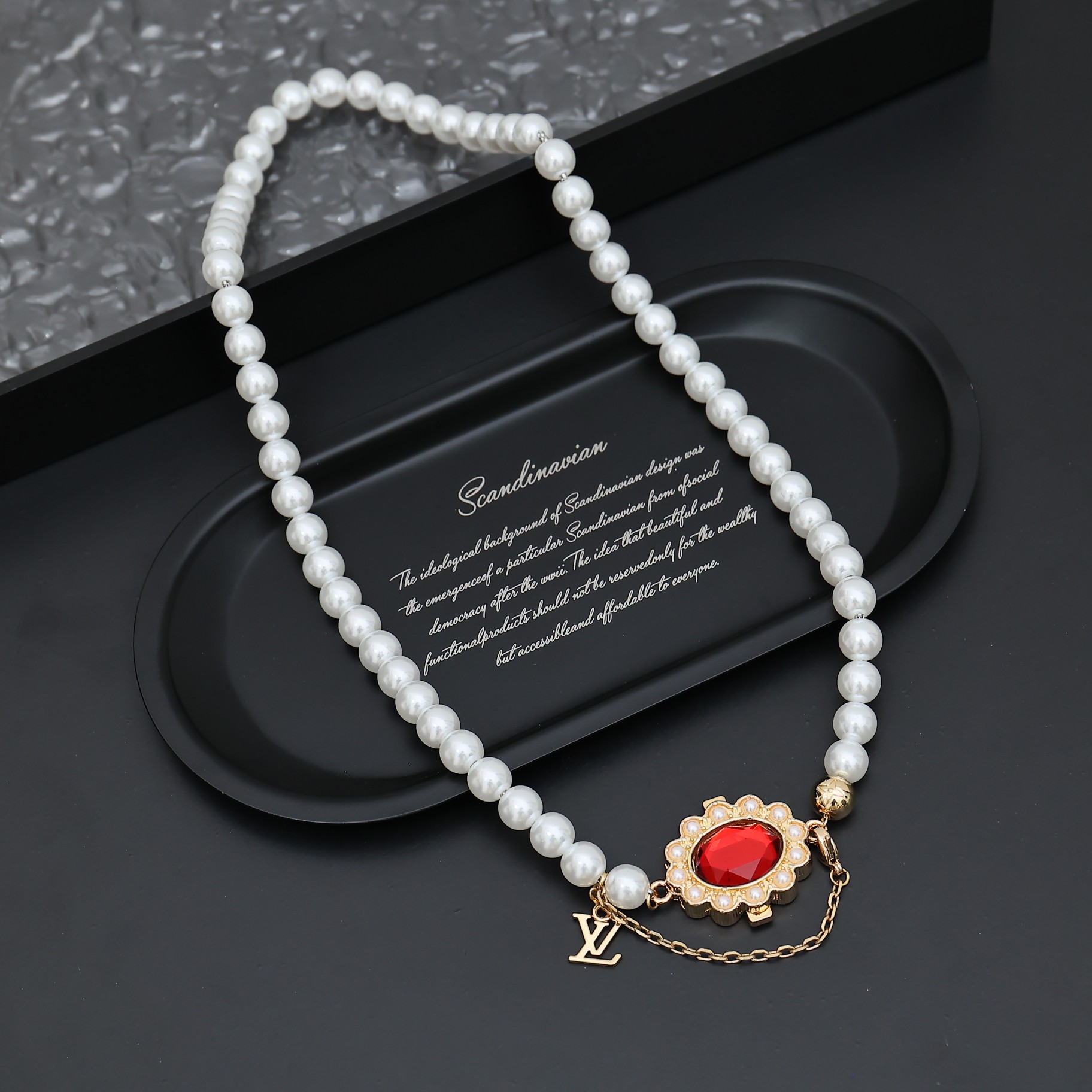 Louis Vuitton Ruby Pearl Necklace