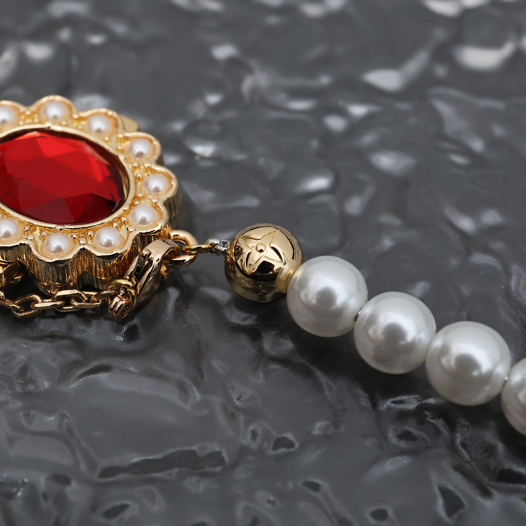 Louis Vuitton Ruby Pearl Necklace