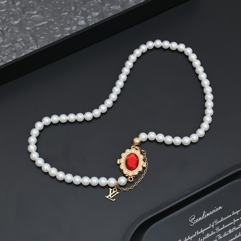 Louis Vuitton Ruby Pearl Necklace