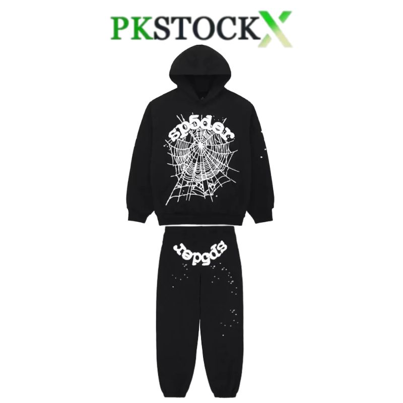 Spider Worldwide Black OG Web Hoodie set