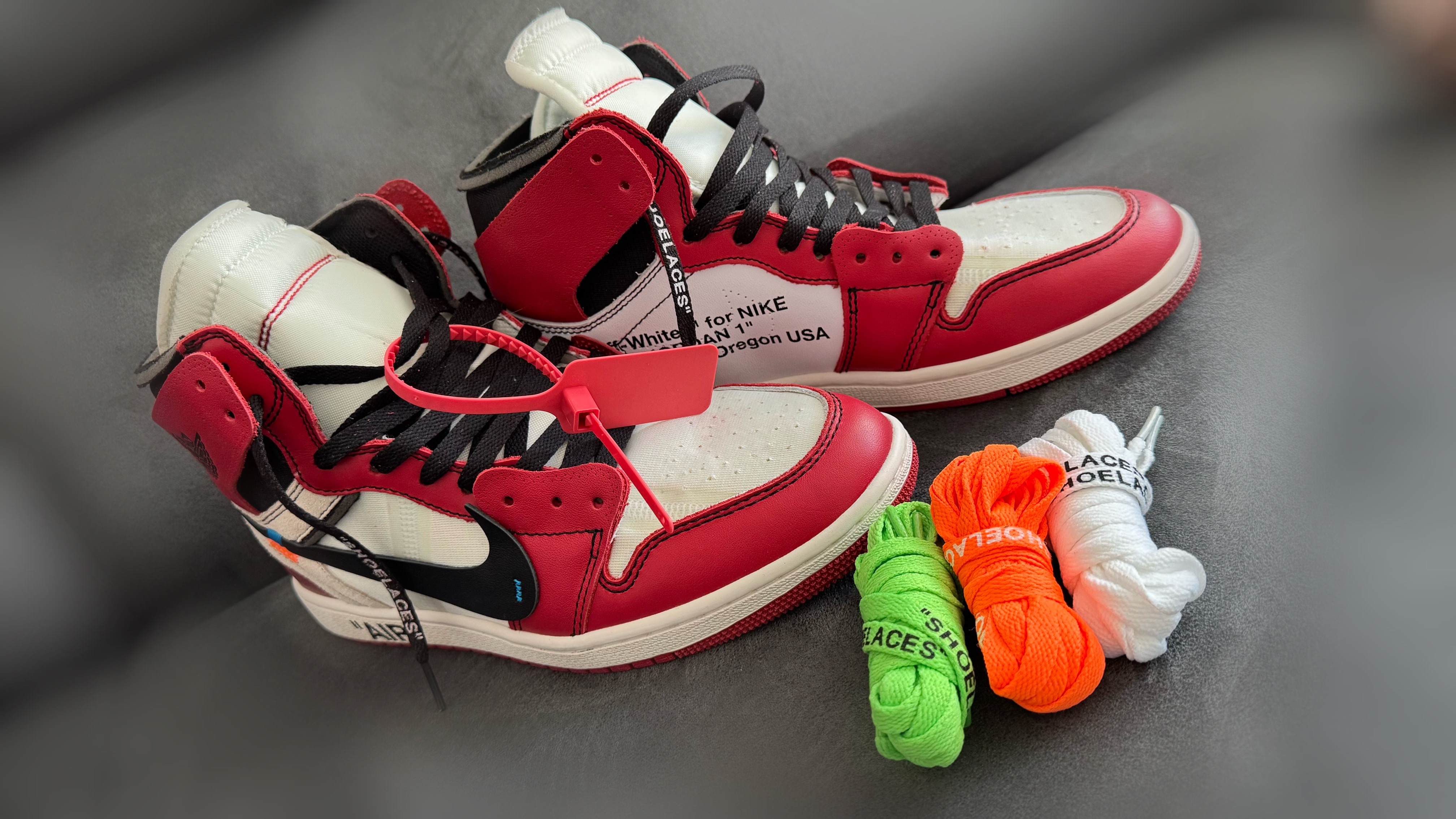 PK God Batch Air Jordan 1 Retro High Off-White Chicago AA3834-101 review Hubergames 01