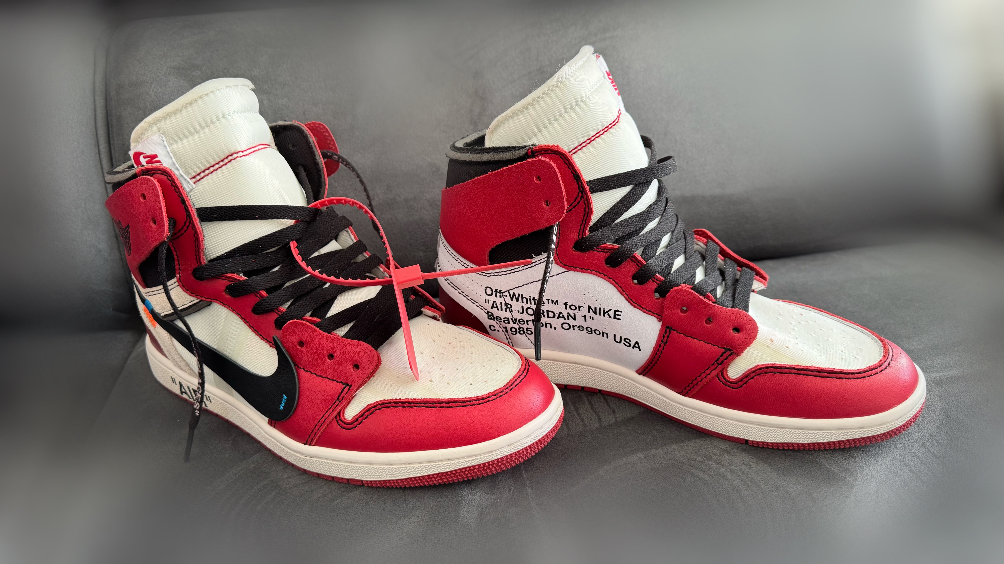 PK God Batch Air Jordan 1 Retro High Off-White Chicago AA3834-101 review Hubergames 02