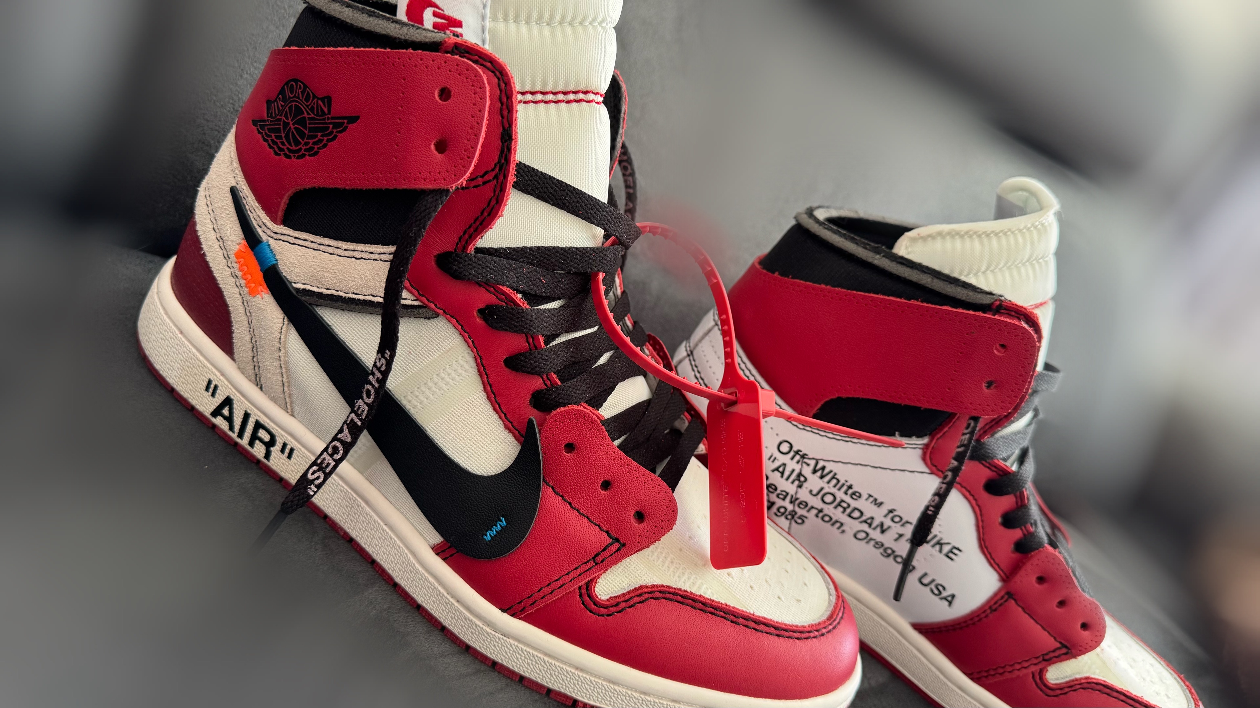 PK God Batch Air Jordan 1 Retro High Off-White Chicago AA3834-101 review Hubergames 03