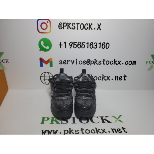 PK God Batch LOUIS VUITTON Swarovski™ crystals Skate Sneakers review D*** 02