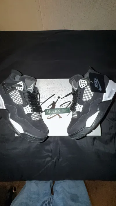 PK God Batch Air Jordan 4 White Thunder FQ8138-001 review RBL adr4L 00