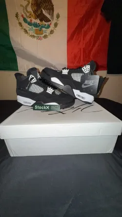 PK God Batch Air Jordan 4 White Thunder FQ8138-001 review RBL adr4L 03