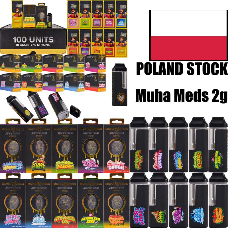 POLAND Stock muha meds new flavor led