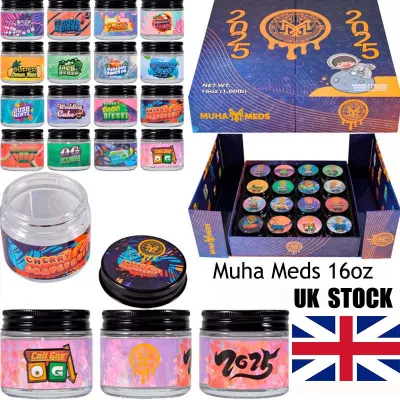 UK stock Muha Meds Wholesale 2025 16oz Concentrates Jars 02