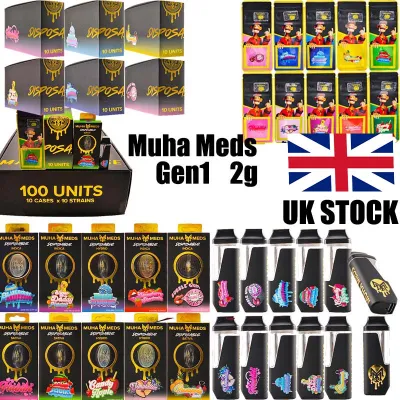 UK Stock Gen1 Muha Meds Disposable Vape 2g Empty Pods 02