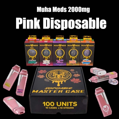 Muha Meds 2000mg Pink Disposable 02