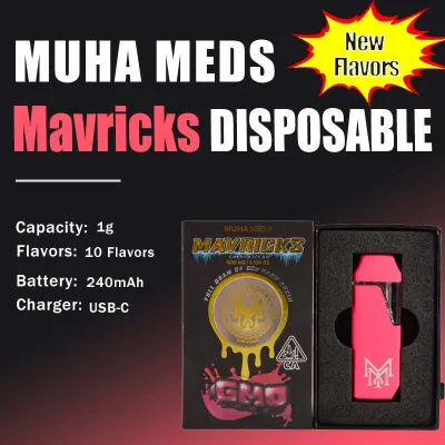 Muha Meds Wholesale Fresh Flavors 1g Mavricks Disposable 01