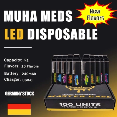 Muha Meds GERMANY Stock Light Up 2G Fresh Flavors Disposable 01