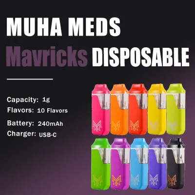 Muha Meds Wholesale 1000mg Mavricks Disposable 01
