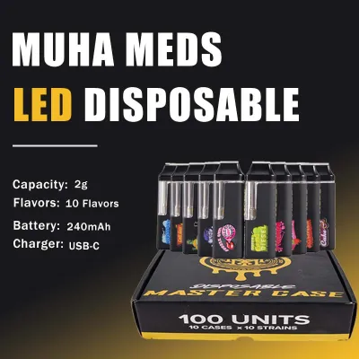 Muha Meds wholesale 2G LED Disposable In Bulk 01