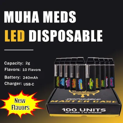 Muha Meds Wholesale 2G LED New Flavors Disposable 01