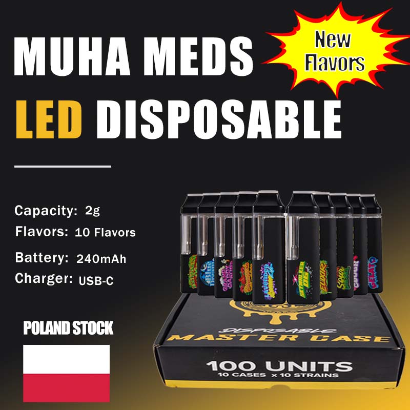 POLAND Stock muha meds new flavor led wholesale