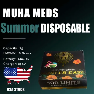 USA Stock  Muha Meds SUMMER EDITION Disposable Coconut 2g  01