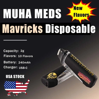 USA Stock Muha Meds Mavricks 2g Disposable Fresh Flavors 01