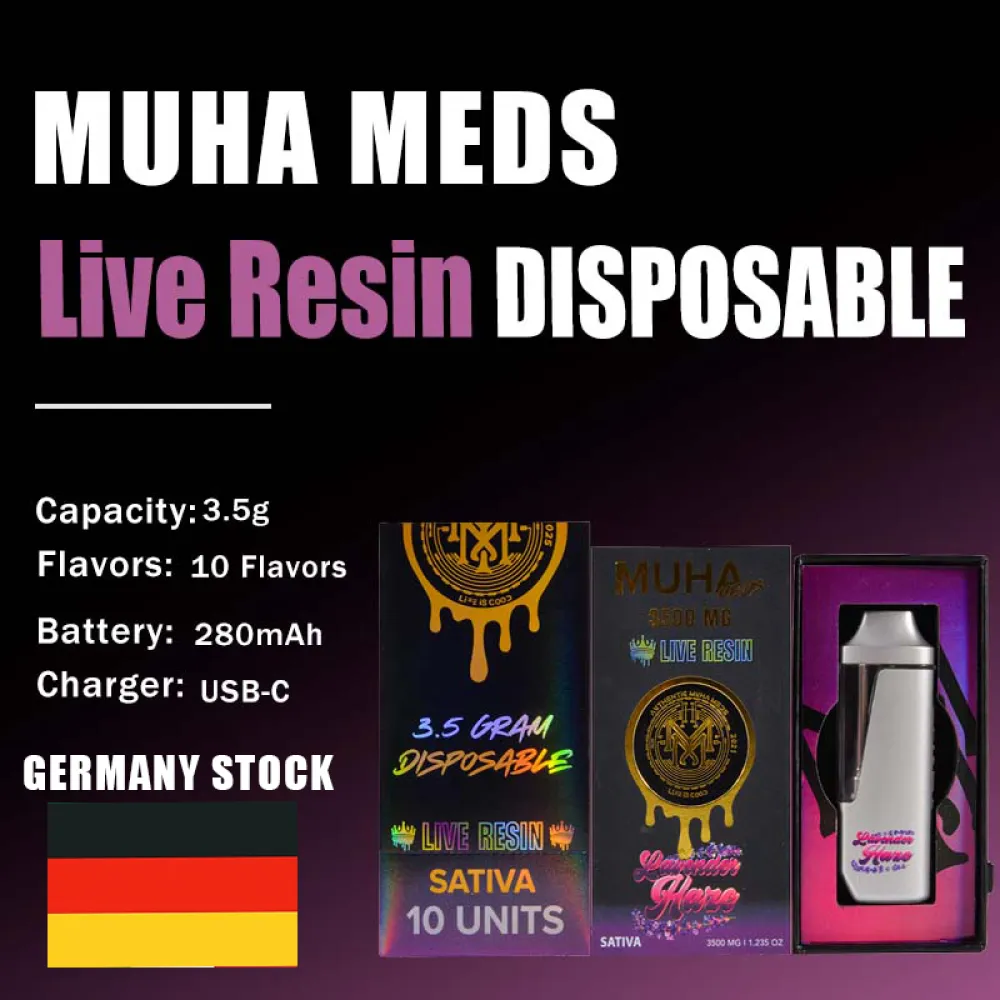 GERMANY Muha Meds live resin disposable 3.5 g 
