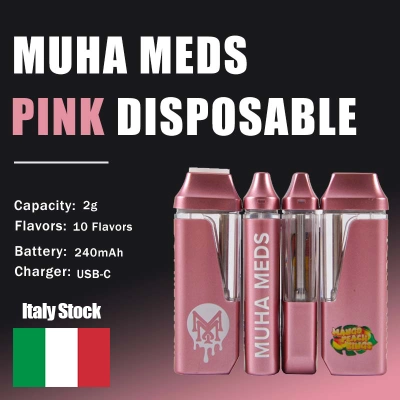 Italy Stock Muha Meds 2g Pink Disposable 01