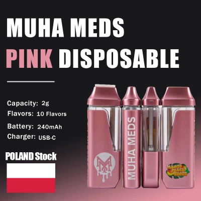 Poland Stock Muha Meds Pink Disposable 2g 01