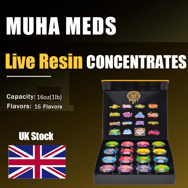 UK Stock Empty Muha Meds Box 16oz 
