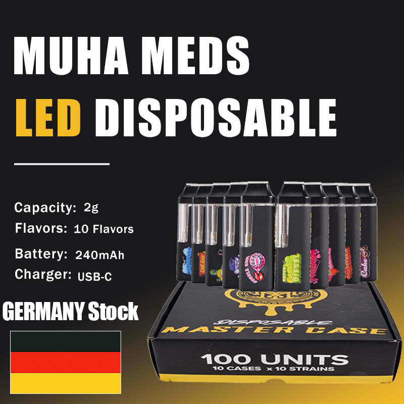 Muha Meds LED Vapes in GERMANY Warehouse
