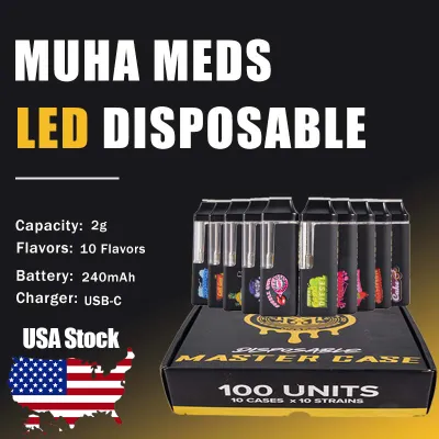 USA Stock Muha Meds 2G LED Disposable 01