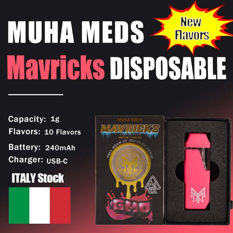 Italy Muha Med Mavericks Vape 1ml Fresh Flavors
