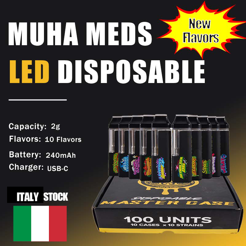 Italy stock Muha LEDs Light Up Vape
