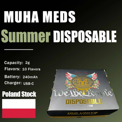 POLAND STOCK Muha Meds SUMMER EDITION Disposable New York 2g  01