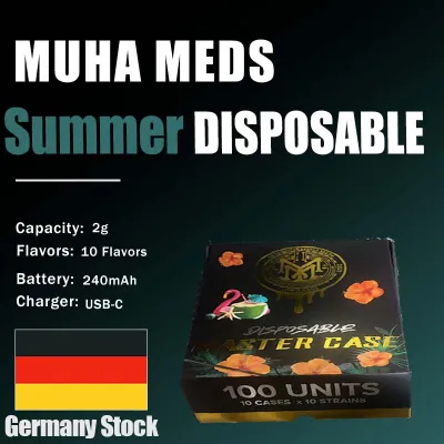 GERMANY Stock  Muha Meds SUMMER EDITION Disposable Swan 2g  01