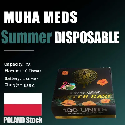 Poland Stock  Muha Meds SUMMER EDITION Disposable Swan 2g  01