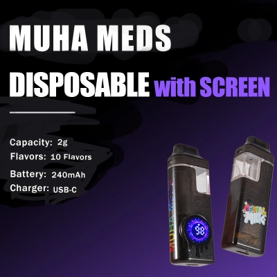 Empty Muha Meds 2g Disposable With Screen 01