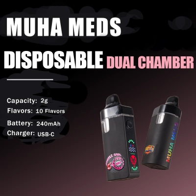 Empty Muha Meds Dual Chamber Disposable 2g 01