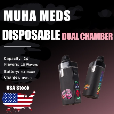 USA Empty Muha Meds Dual Chamber Disposable 2g 01