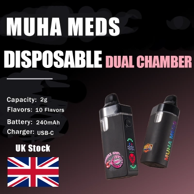UK Empty Muha Meds Dual Chamber Disposable 2g 01