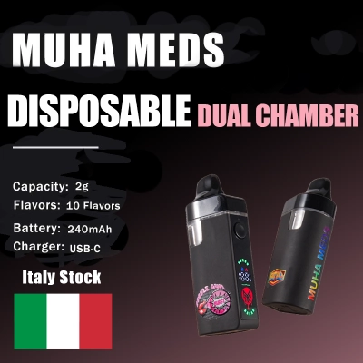Italy Empty Muha Meds Dual Chamber Disposable 2g 01