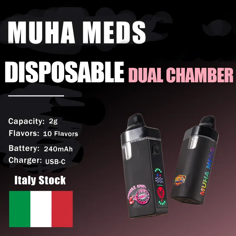 Italy 2g Dual Chamber Disposable Muha Meds
