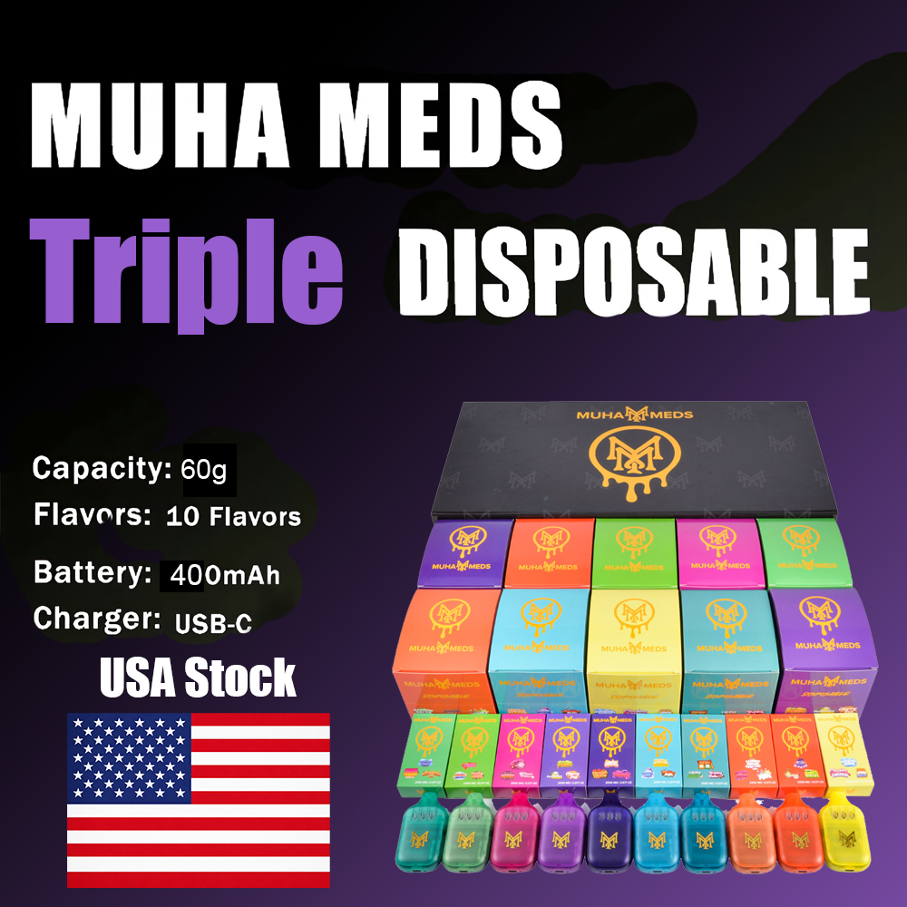 USA Stock Muha Meds Triple (3-Chamber) 
